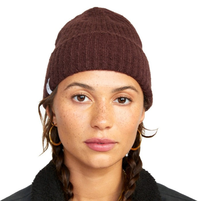 RVCA WARM EYES STRAPBACK BEANIE - ESPRESSO