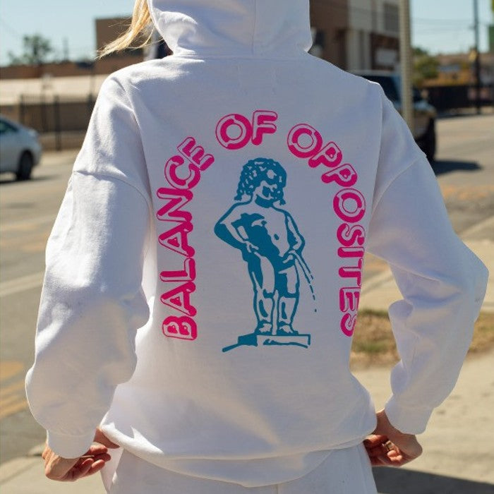 RVCA X STELLA MAXWELL CHERUB BOY HOODIE - WHISPER WHITE