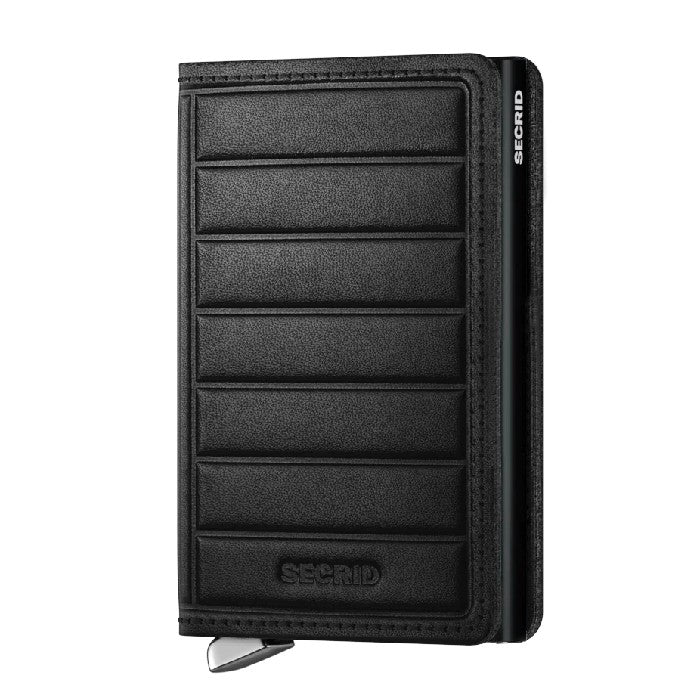 SECRID PREMIUM SLIMWALLET WALLET - EMBOSS LINES BLACK