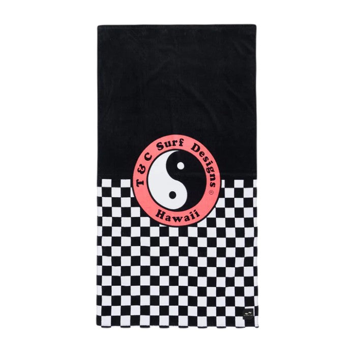 SLOWTIDE COUNTRY CLASSIC BEACH BEACH TOWEL - BLACK