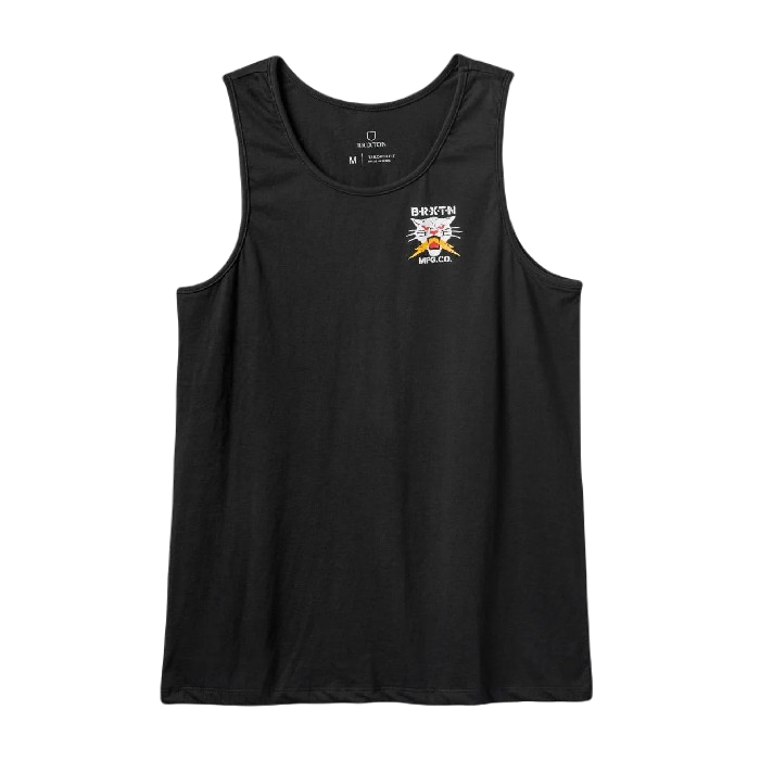 BRIXTON SPARKS TANKTOP MOUWLOOS T-SHIRT - BLACK