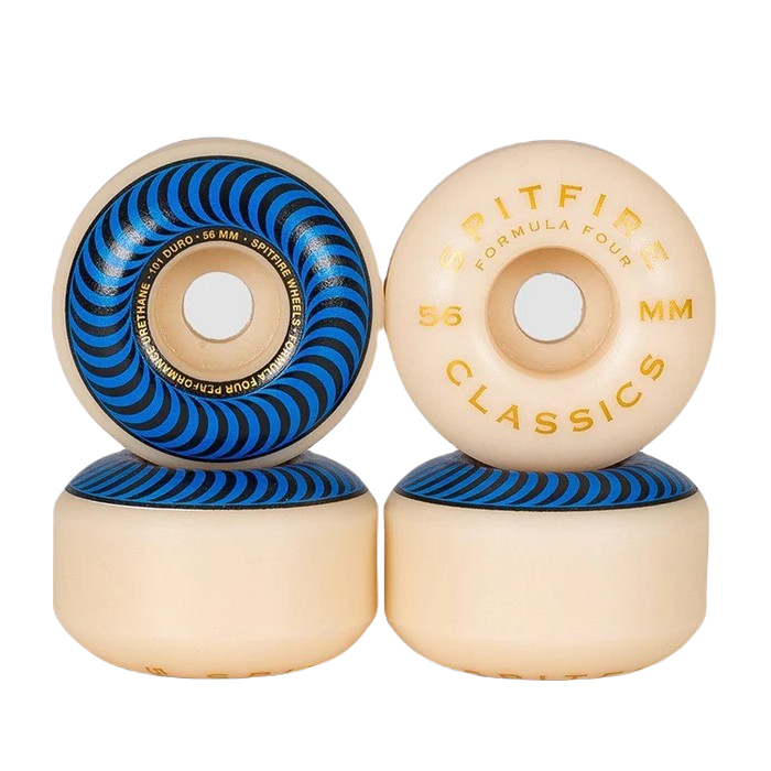 SPITFIRE FORMULA FOUR CLASSIC 101D SKATEBOARD WIELEN 56 MM - NATURAL/BLUE