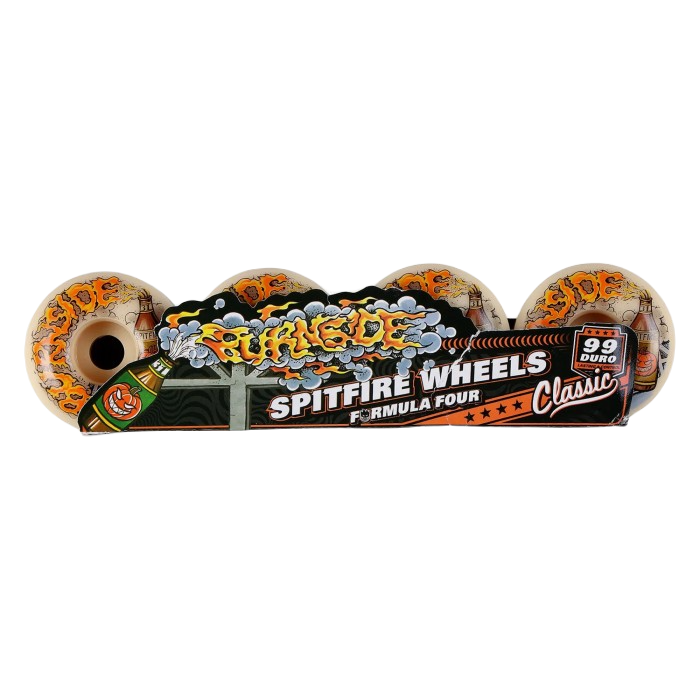 SPITFIRE FORMULA FOUR LIVE TO BURNSIDE 99D SKATEBOARD WIELEN 58 MM