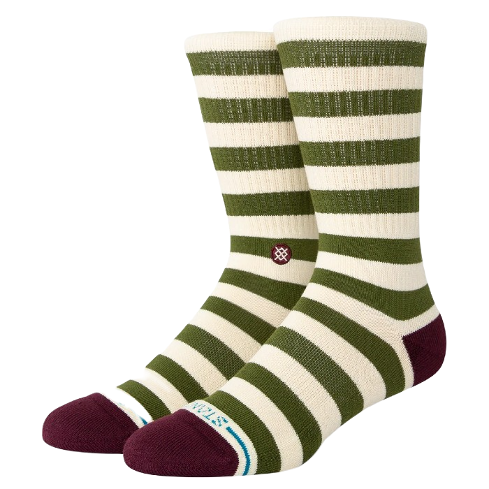 STANCE BRETON CREW SOKKEN GREEN