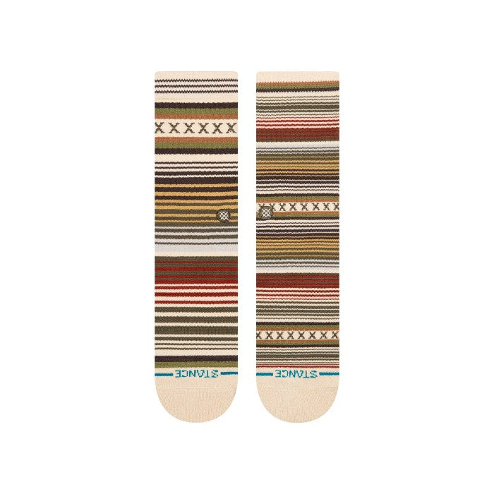 STANCE CURREN CREW SOKKEN TAN