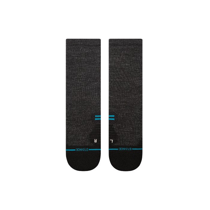 STANCE LIGHT WOOL CREW SOKKEN - BLACK