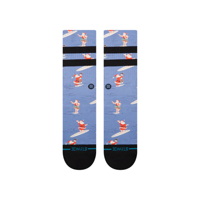 STANCE SURFING SANTA CREW SOKKEN BLUE