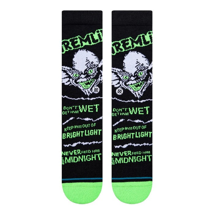 STANCE MEN'S BRIGHT LIGHT GREMLIN SOKKEN - BLACK