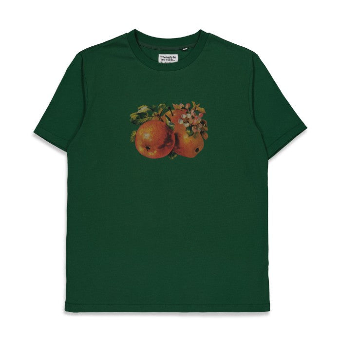 THE LOOSE COMPANY APPLE T-SHIRT - FOREST GREEN