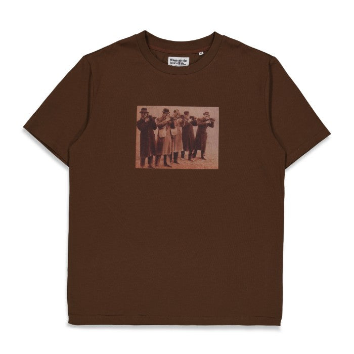 THE LOOSE COMPANY GASSMASK T-SHIRT - BROWN