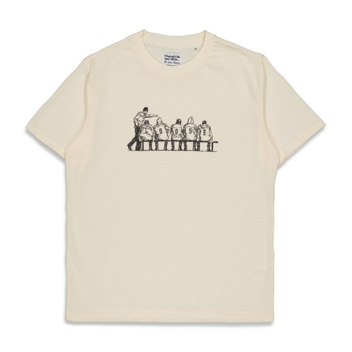 THE LOOSE COMPANY TEAM PLAYER T-SHIRT - CREAM