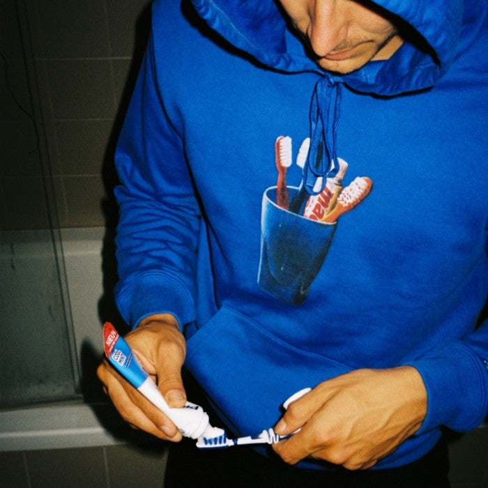 THE LOOSE COMPANY TOOTHPASTE HOODIE - ROYAL BLUE