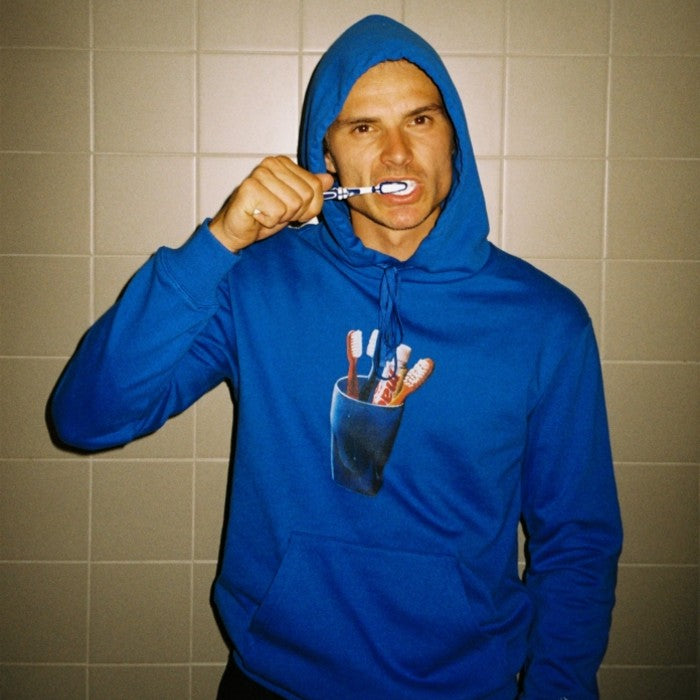 THE LOOSE COMPANY TOOTHPASTE HOODIE - ROYAL BLUE