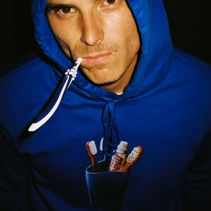 THE LOOSE COMPANY TOOTHPASTE HOODIE - ROYAL BLUE