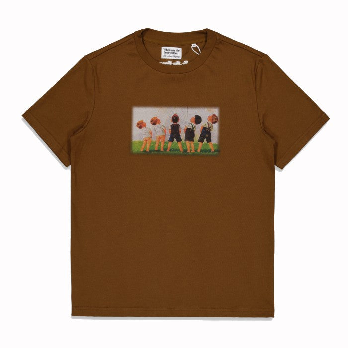 THE LOOSE COMPANY PISS SHORT SLEEVE T-SHIRT - BROWN