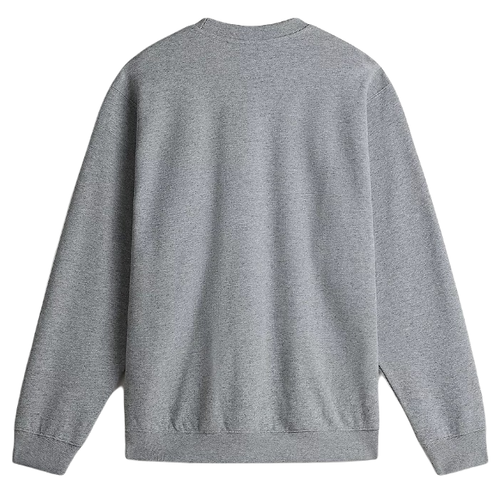 VANS SPRAY ON LOOSE CREW SWEATER - CEMENT HEATHER