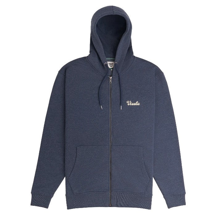 VISSLA COASTAL FLEECE VEST DARK NAVAL HEATHER