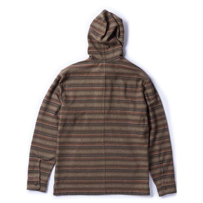 VISSLA DESCANSO HOODED POPOVER HOODIE DARK EARTH