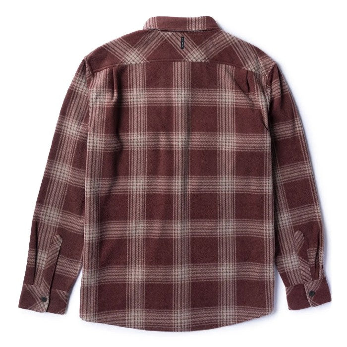 VISSLA ECO-ZY LONG SLEEVE POLAR FLANNEL OVERHEMD FIRED BRICK