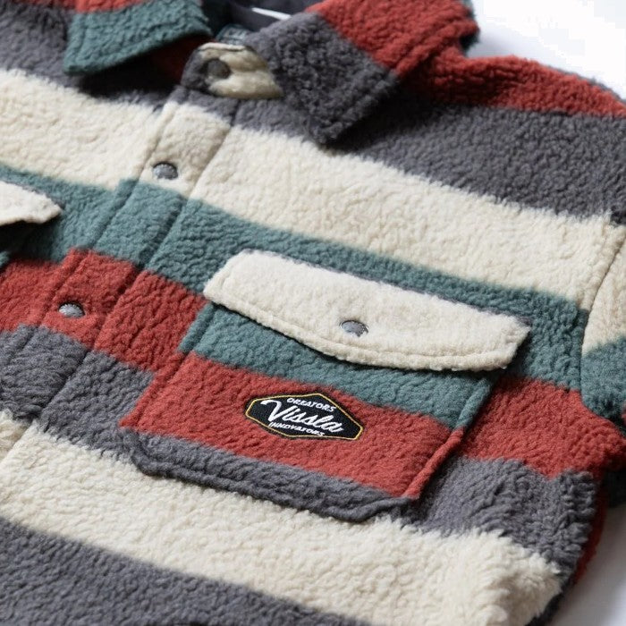 VISSLA PEAKS SHERPA ECO WOVEN SHIRT OVERHEMD/JAS FIRED BRICK