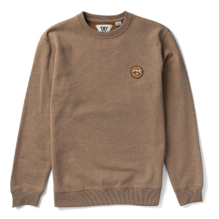 VISSLA SOLID SETS ECO CREW SWEATER RUBBER HEATHER