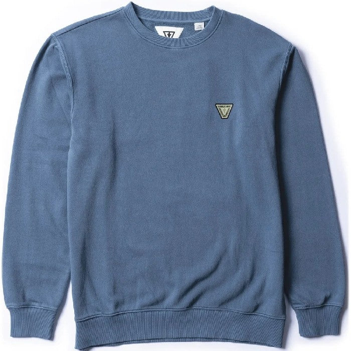 VISSLA SOLID SETS ECO CREW SWEATER SEA WATER