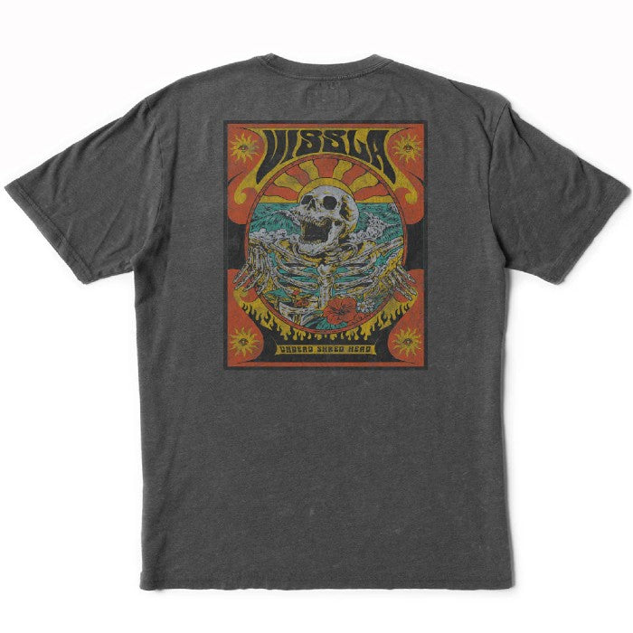 VISSLA UNDEAD SHRED HEAD SHORT SLEEVE T-SHIRT PHANTOM