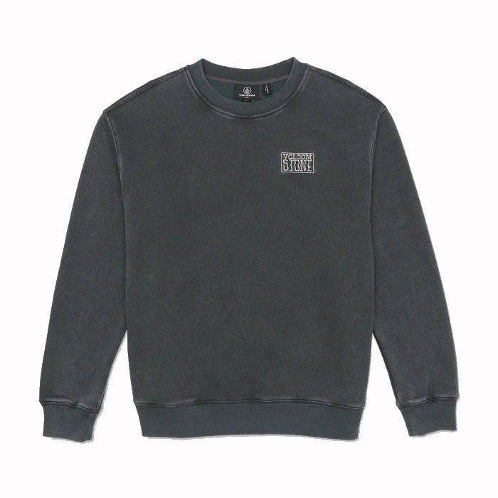 VOLCOM BACKWASH CREW SWEATER - ASPHALT BLACK The Old Man Boardsports Volcom