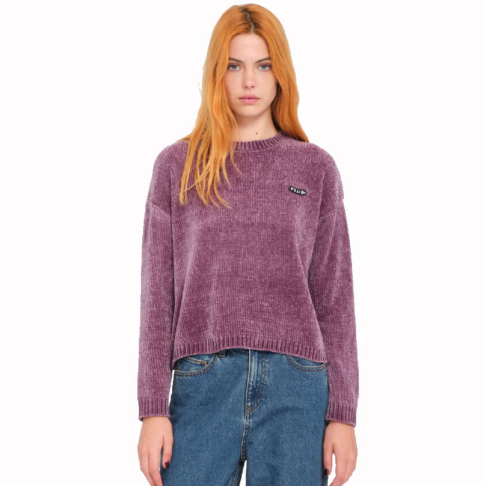 VOLCOM BUBBLE TEASE SWEATER VINTAGE VIOLET