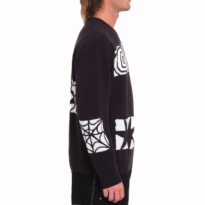 VOLCOM FA MEN KEUTCHI SWEATER BLACK