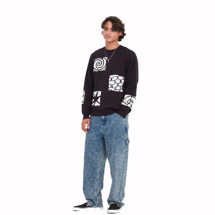 VOLCOM FA MEN KEUTCHI SWEATER BLACK