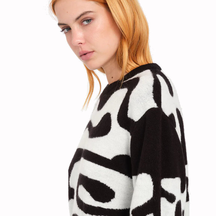 VOLCOM FA ZEPHYR SWEATER BLACK WHITE