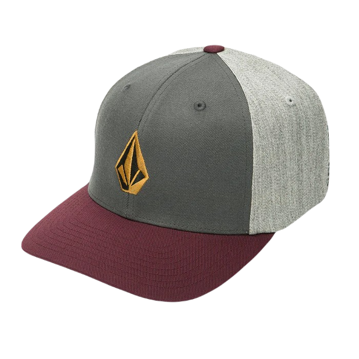 VOLCOM FULL STONE HTHR FLEXFIT PET MERLOT