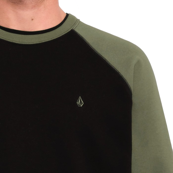 VOLCOM HOMAK CREW SWEATER BLACK