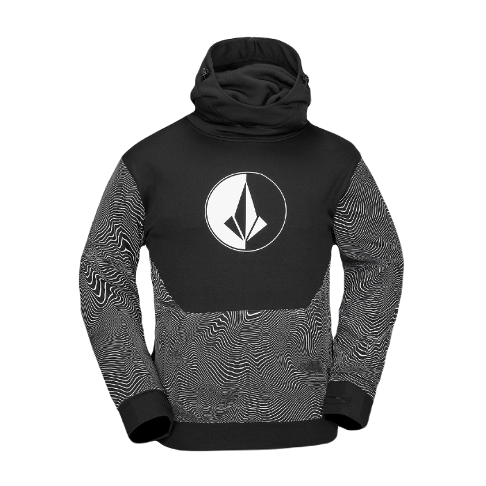 VOLCOM HYDRO RIDING HOODIE BLACK PRINT