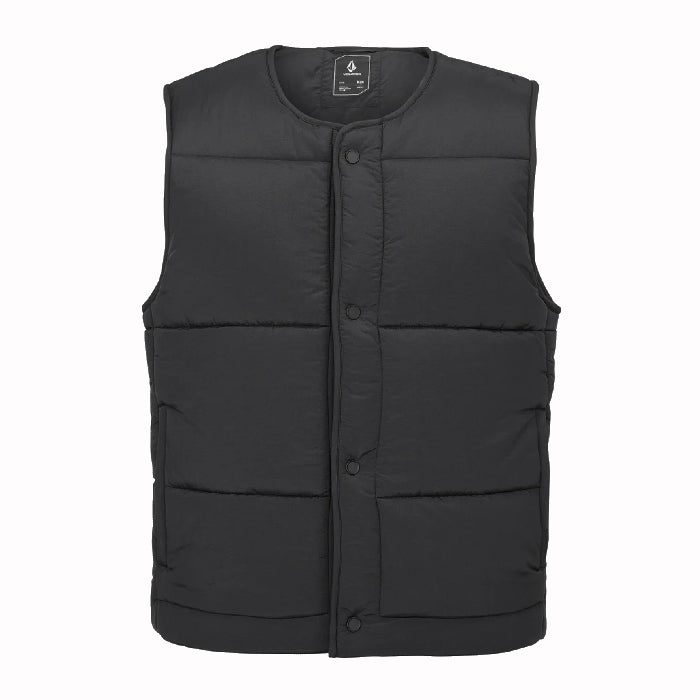 VOLCOM LAYERED UP BODYWARMER BLACK