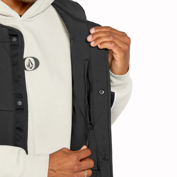 VOLCOM LAYERED UP BODYWARMER BLACK