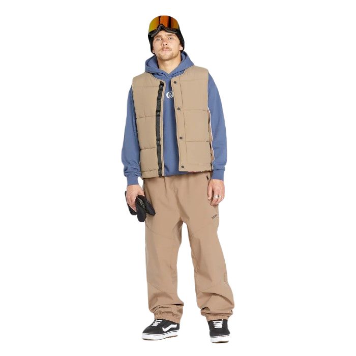 VOLCOM LAYERED UP BODYWARMER CHESTNUT BROWN