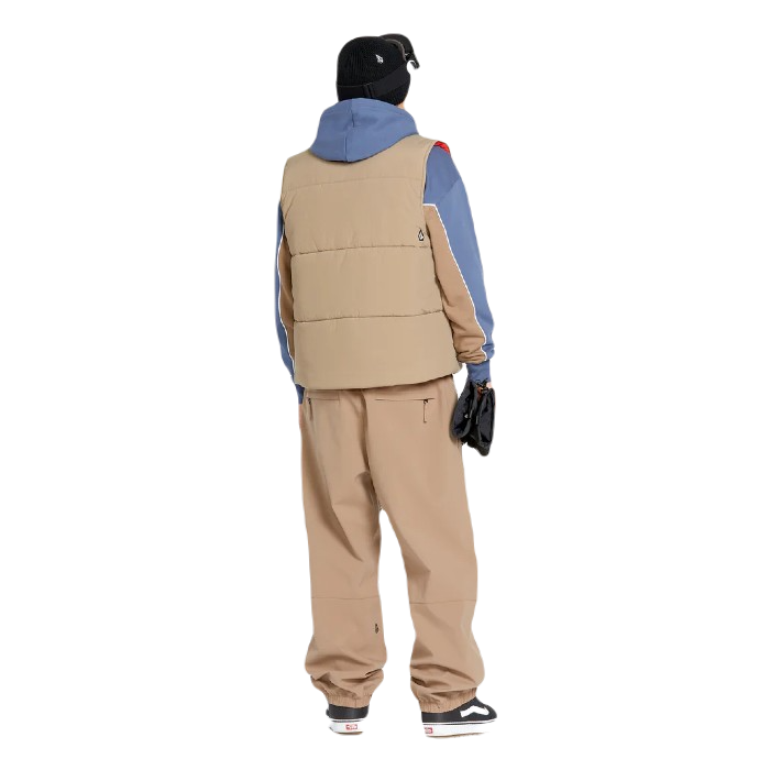 VOLCOM LAYERED UP BODYWARMER CHESTNUT BROWN