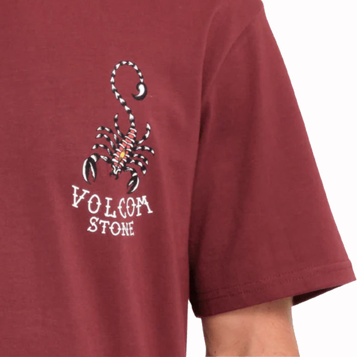 VOLCOM LINTELL CLASSIC SHORT SLEEVE T-SHIRT MERLOT