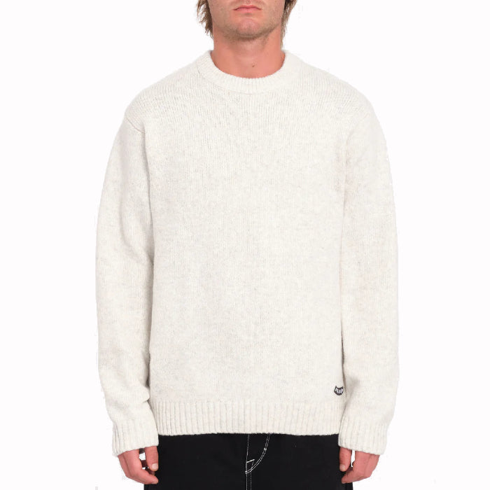 VOLCOM MEN EDMONDER II SWEATER DIRTY WHITE