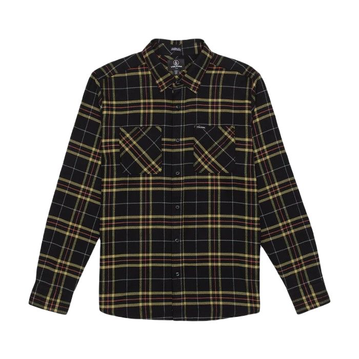 VOLCOM NETASTONE FLANNEL L/S OVERHEMD BLACK