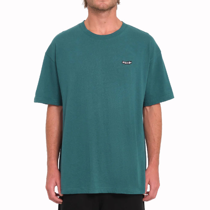 VOLCOM PISTOL STONE LSE SHORT SLEEVE T-SHIRT EVERGREEN