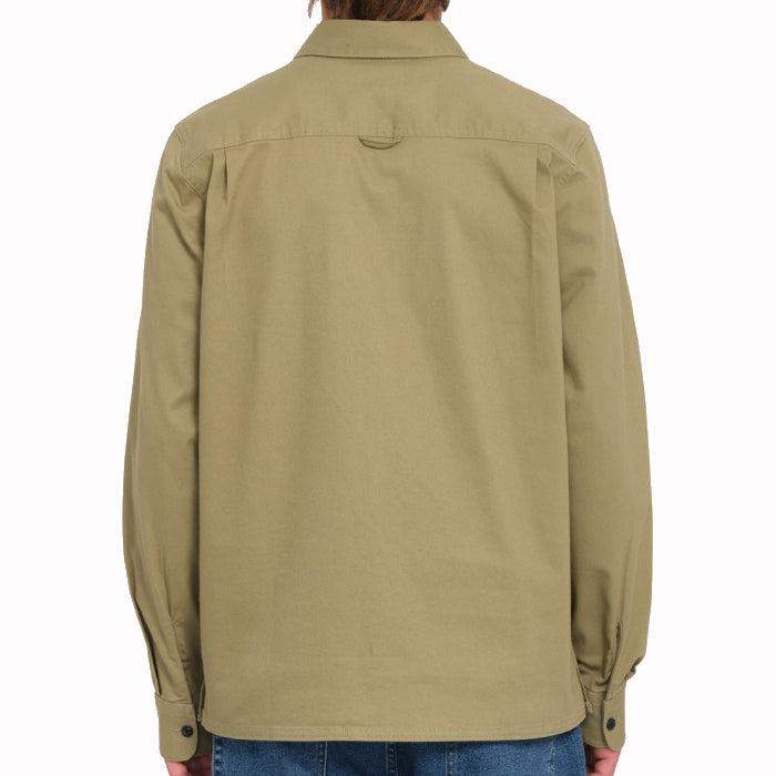 VOLCOM SERVICESTONE WORKSHIRT LONG SLEEVE T-SHIRT THYME GREEN