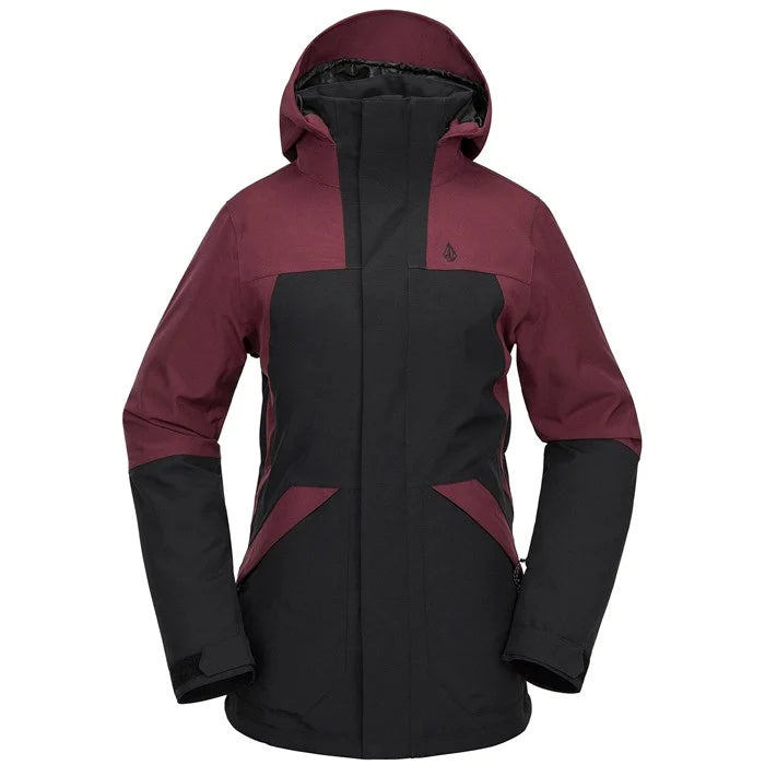 VOLCOM SHELTER 3D STRETCH WINTERSPORTJAS BURGUNDY