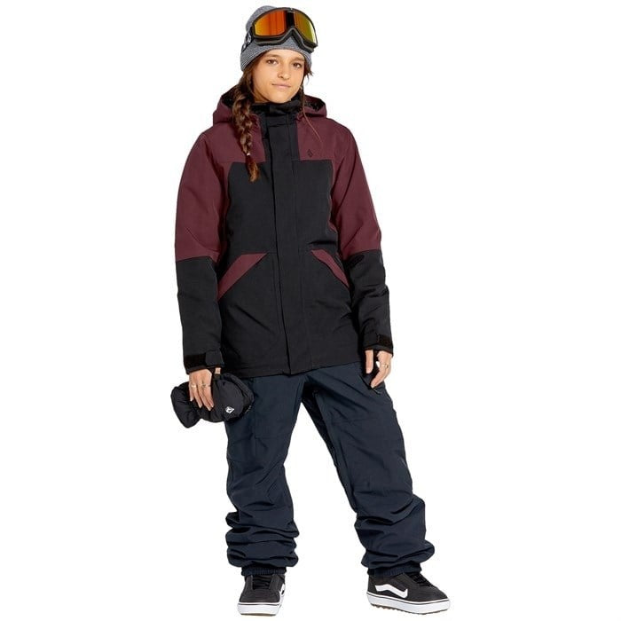 VOLCOM SHELTER 3D STRETCH WINTERSPORTJAS BURGUNDY