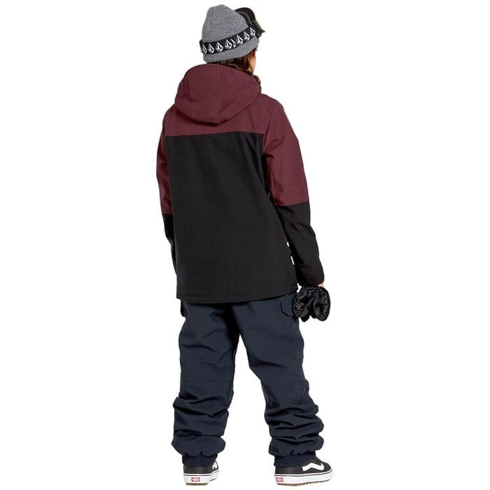 VOLCOM SHELTER 3D STRETCH WINTERSPORTJAS BURGUNDY