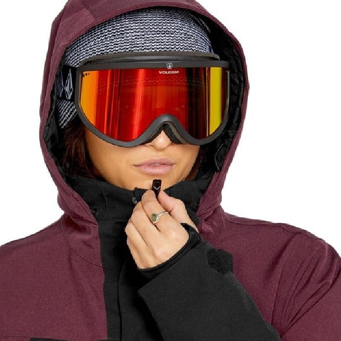 VOLCOM SHELTER 3D STRETCH WINTERSPORTJAS BURGUNDY