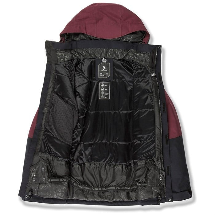 VOLCOM SHELTER 3D STRETCH WINTERSPORTJAS BURGUNDY