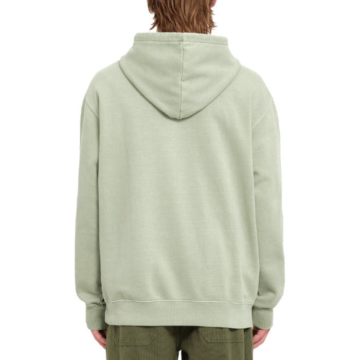 VOLCOM SINGLE STONE PW PULL OVER HOODIE GREEN TEA